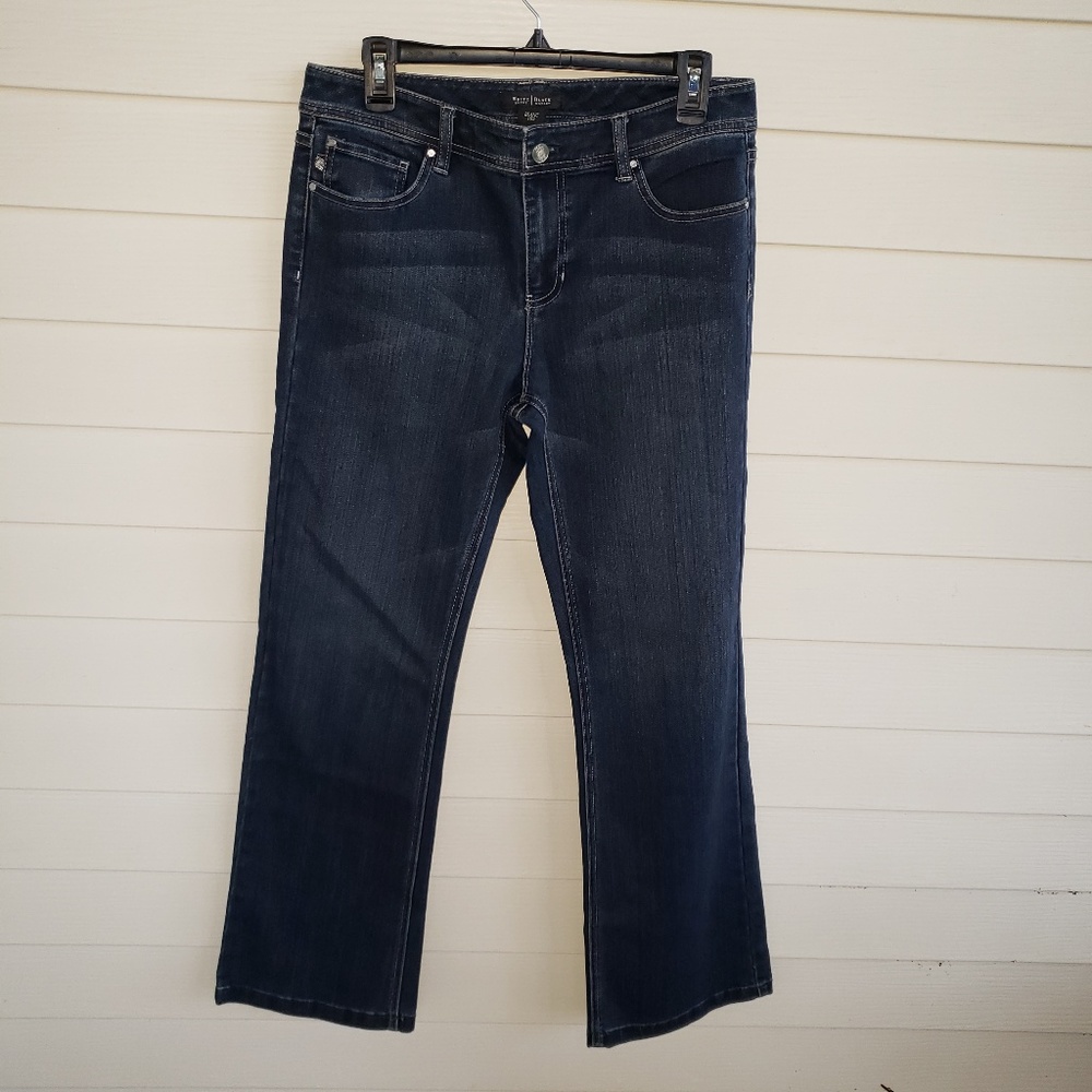 White House Black Market BLANC Dark Wash Jeans
